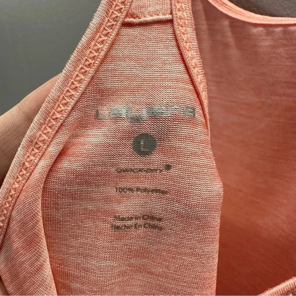 Layer 8 Women's Quick Dry Salmon Cool Mesh Racerback Size L NWT - Picture 7 of 9